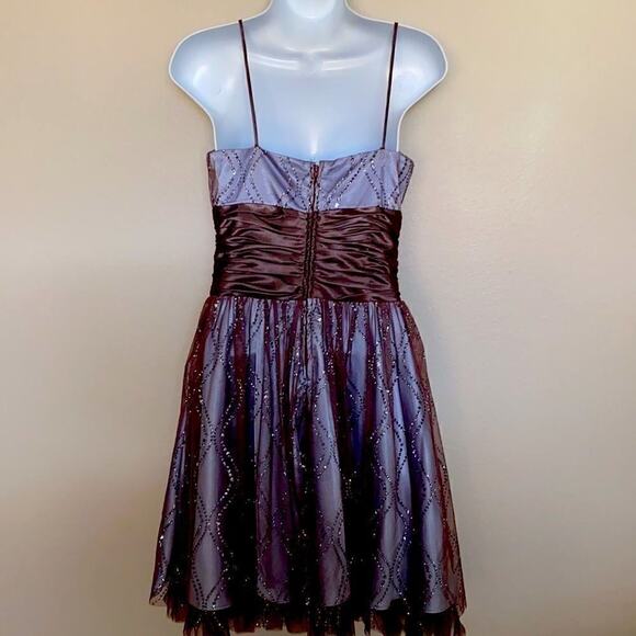 Morgan & Co Formal Dress Size 7 Baby Blue and Silver Lace Rhinestones. Gorgeous - Picture 5 of 15